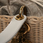 Wicker Oblique Medium Lady Dior Bag Beige - Image 6