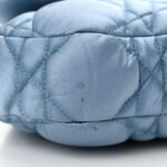 X ERL Satin Cannage Micro Venice Saddle Bag Blue - Image 12