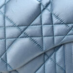 X ERL Satin Cannage Micro Venice Saddle Bag Blue - Image 13