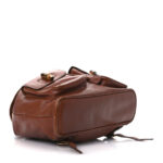 Calfskin Bamboo Backpack Brown - Image 4