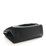Calfskin Bamboo Handle Tote Black - Image 5