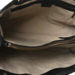 Calfskin Bamboo Handle Tote Black - Image 6