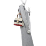 Calfskin Bamboo Web Medium Dionysus Top Handle Bag White Blue Hibiscus Red - Image 2