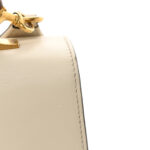 Calfskin Bamboo Web Medium Dionysus Top Handle Bag White Blue Hibiscus Red - Image 12