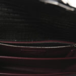 Calfskin Crocodile Embossed Monogram Cassandra Clasp Bag Black Rouge Legion - Image 6