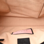 Calfskin Matelasse GucciGhost Medium GG Marmont Chain Shoulder Bag Black New Acquamarine - Image 4