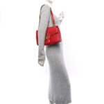Calfskin Matelasse Medium GG Marmont Shoulder Bag Hibiscus Red - Image 2