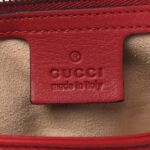 Calfskin Matelasse Medium GG Marmont Shoulder Bag Hibiscus Red - Image 6