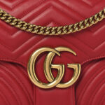 Calfskin Matelasse Medium GG Marmont Shoulder Bag Hibiscus Red - Image 8
