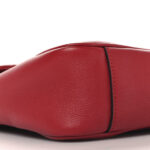 Calfskin Matelasse Medium GG Marmont Shoulder Bag Hibiscus Red - Image 9