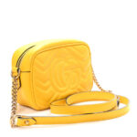 Calfskin Matelasse Mini GG Marmont Chain Shoulder Bag Stone Topaz - Image 3