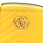 Calfskin Matelasse Mini GG Marmont Chain Shoulder Bag Stone Topaz - Image 8