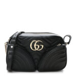 Calfskin Matelasse Small GG Marmont 2.0 Shoulder Bag Black - Image 10