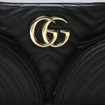 Calfskin Matelasse Small GG Marmont 2.0 Shoulder Bag Black - Image 8