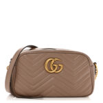 Calfskin Matelasse Small GG Marmont Chain Shoulder Bag Porcelain Rose