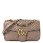 Calfskin Matelasse Small GG Marmont Shoulder Bag Porcelain Rose - Image 11
