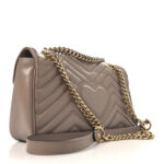 Calfskin Matelasse Small GG Marmont Shoulder Bag Porcelain Rose - Image 3