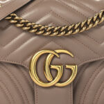 Calfskin Matelasse Small GG Marmont Shoulder Bag Porcelain Rose - Image 8