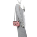 Calfskin Matelasse Small GG Marmont Shoulder Bag Wild Rose - Image 2