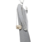 Calfskin Matelasse Super Mini GG Marmont Shoulder Bag White - Image 2