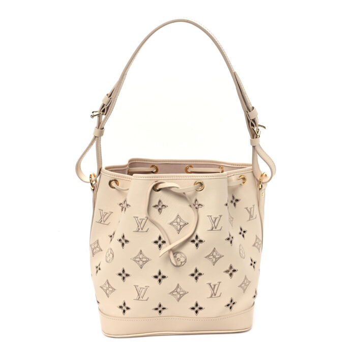 Calfskin Monogram Cutout Petit Noe Neutral - Image 1