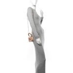 Calfskin Super Mini Bamboo 1947 Top Handle Chain Bag Light beige - Image 2