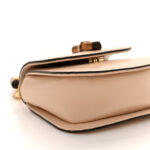 Calfskin Super Mini Bamboo 1947 Top Handle Chain Bag Light beige - Image 9