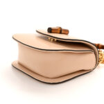 Calfskin Super Mini Bamboo 1947 Top Handle Chain Bag Light beige - Image 10