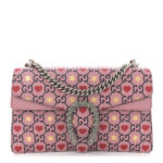 Calfskin Valentine's Day Exclusive Small Dionysus Bag Pink - Image 12