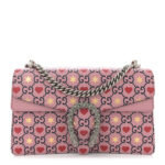 Calfskin Valentine's Day Exclusive Small Dionysus Bag Pink - Image 4