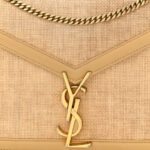 Canvas Calfskin Classic Monogram Cassandra Clasp Bag Grege Brown Gold - Image 3