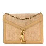 Canvas Calfskin Classic Monogram Cassandra Clasp Bag Grege Brown Gold - Image 6