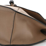 Cellarius Calfskin Medium Bamboo Daily Flap Shoulder Bag Camelia - Image 9