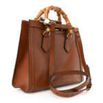 Charisma Calfskin Gucci Embossed Small Diana Tote Bag Peanut Brown - Image 11