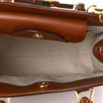 Charisma Calfskin Gucci Embossed Small Diana Tote Bag Peanut Brown - Image 5