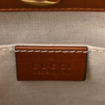 Charisma Calfskin Gucci Embossed Small Diana Tote Bag Peanut Brown - Image 6