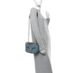 Denim Matelasse Small Pearly GG Marmont Shoulder Bag Blue - Image 2
