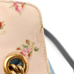Denim Matelasse Small Pearly GG Marmont Shoulder Bag Blue - Image 14
