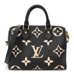 Empreinte Monogram Giant Speedy Bandouliere 25 Black Beige