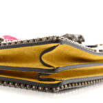 GG Supreme Monogram Crystal Bow Embroidered Medium Dionysus Shoulder Bag Yellow - Image 10