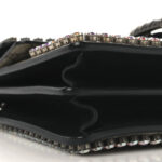 GG Supreme Monogram Crystal Small Dionysus Shoulder Bag Black - Image 9
