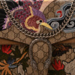 GG Supreme Monogram Embroidered Medium Dionysus Shoulder Bag Taupe - Image 8