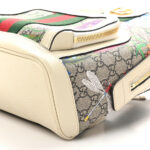 GG Supreme Monogram Flora Web Small Ophidia Day Backpack White - Image 10