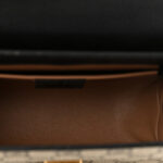 GG Supreme Monogram Goatskin Pearl Mini Fox Broche Bamboo Top Handle Bag Beige Ebony Black Hibiscus Red Mystic White - Image 5