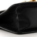 GG Supreme Monogram Goatskin Pearl Mini Fox Broche Bamboo Top Handle Bag Beige Ebony Black Hibiscus Red Mystic White - Image 9