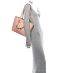 GG Supreme Monogram Textured Dollar Calfskin Medium Ophidia Shoulder Tote Bag Rose Pink - Image 2