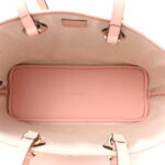 GG Supreme Monogram Textured Dollar Calfskin Medium Ophidia Shoulder Tote Bag Rose Pink - Image 5