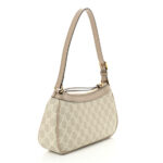 GG Supreme Monogram Textured Dollar Calfskin Small Ophidia Hobo Beige Mystic White Oatmeal - Image 3