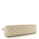 GG Supreme Monogram Textured Dollar Calfskin Small Ophidia Hobo Beige Mystic White Oatmeal - Image 9