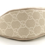 GG Supreme Monogram Textured Dollar Calfskin Small Ophidia Hobo Beige Mystic White Oatmeal - Image 8